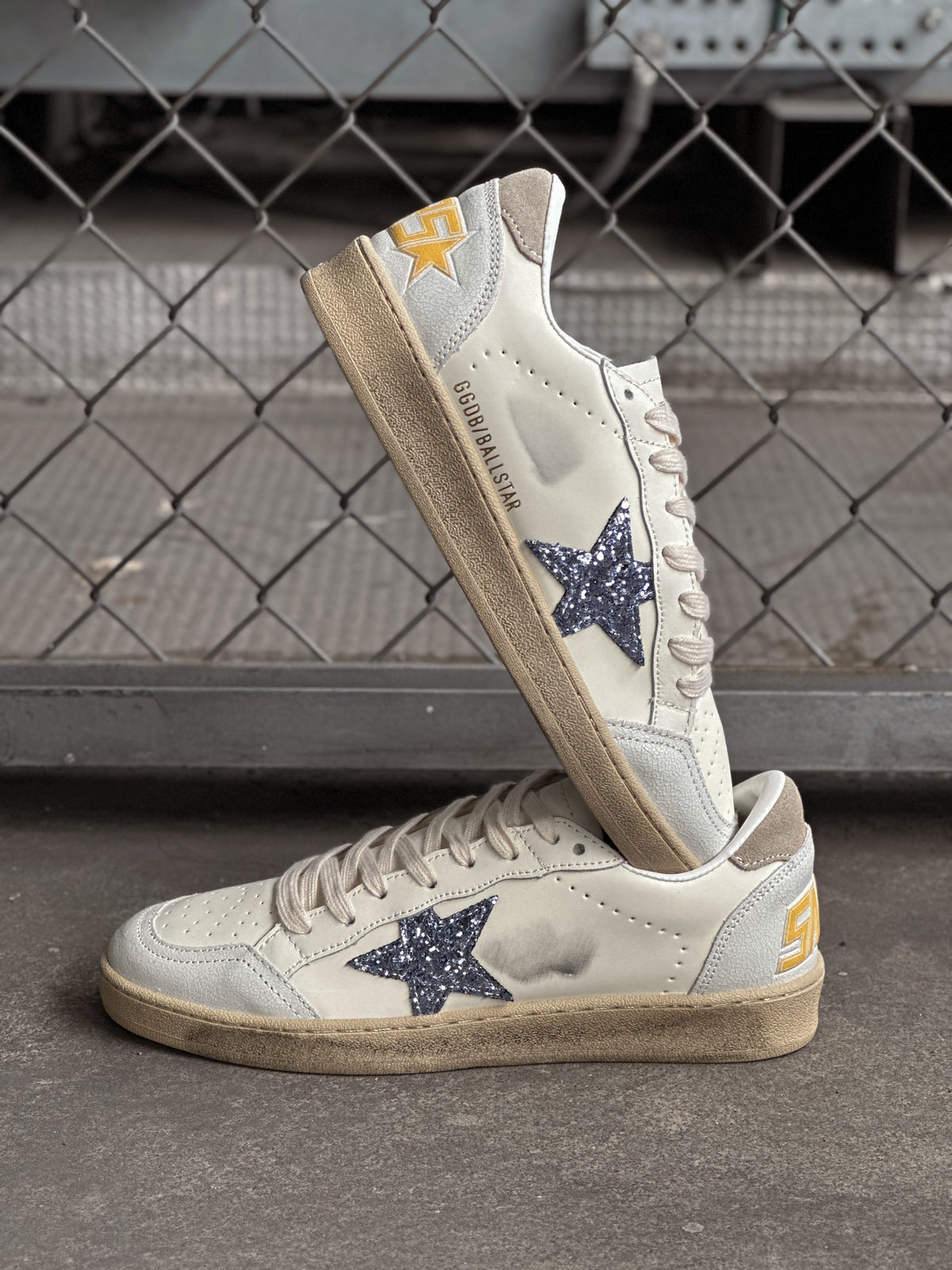 Golden Goose Ball Star | Glitter Plateado